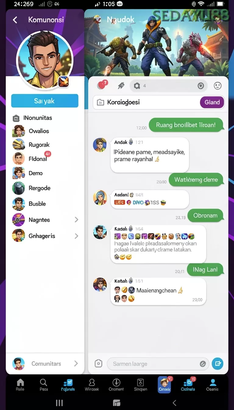 Cuplikan layar MEGA77 — pengaturan akun